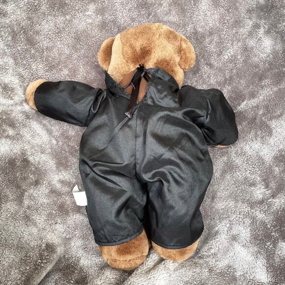 Vintage 1990s y2k Halloween Bear Nylon Skeleton Costume Plush Stuffed Toy - Picture 6 of 13